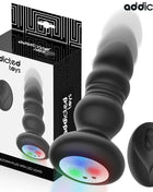 ADDICTED TOYS – ROTIERENDER VIBRIERENDER ANALPLUG MIT LED-LICHT UND FERNBEDIENUNG