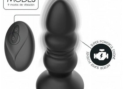 ADDICTED TOYS – ROTIERENDER VIBRIERENDER ANALPLUG MIT LED-LICHT UND FERNBEDIENUNG