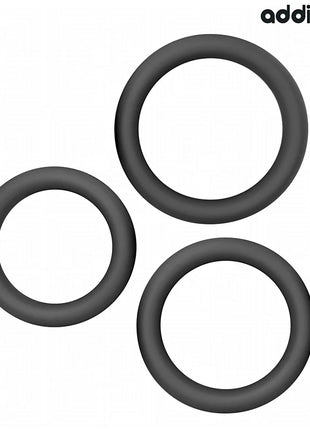 ADDICTED TOYS - SET AUS FLACHEN SILIKONRINGEN - Analplug