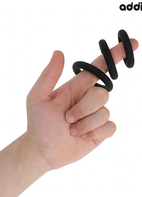 ADDICTED TOYS - SET SILIKONRINGE MODELL 1 - Penisring ohne Vibration