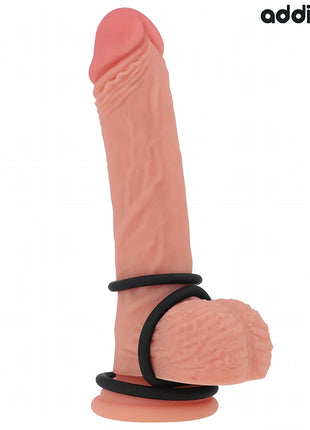 ADDICTED TOYS - SET SILIKONRINGE MODELL 2 - Penisring ohne Vibration