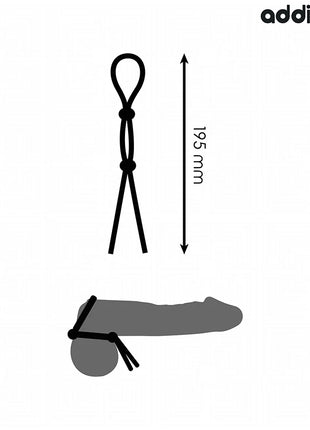 ADDICTED TOYS - SILIKONSEIL FÜR DEN DOPPELSCHLEIFEN-PENIS - Penisring ohne Vibration