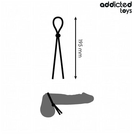 ADDICTED TOYS - SILIKONSEIL FÜR DEN EINZELSCHLEIFEN-PENIS - Penisring ohne Vibration