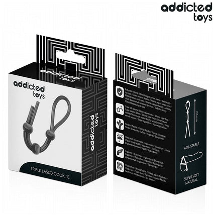 ADDICTED TOYS - SILIKONSEIL FÜR DEN TRIPLE LOOP PENIS - Penisring ohne Vibration