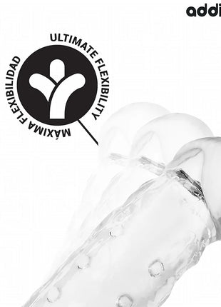 ADDICTED TOYS - TRANSPARENTE PENISHÜLSE GRÖSSE M 27 CM - Penishülle mit Verlängerung