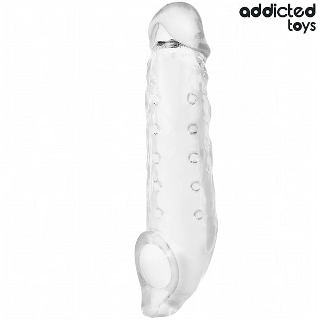 ADDICTED TOYS - TRANSPARENTE PENISHÜLSE GRÖSSE M 27 CM - Penishülle mit Verlängerung
