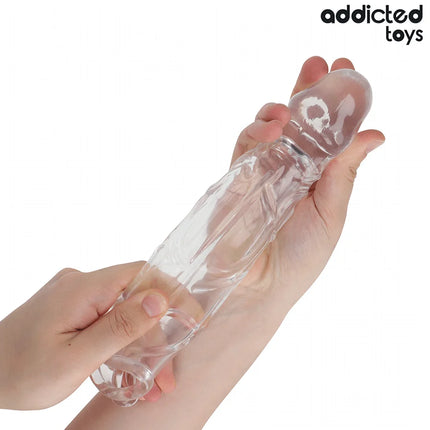 ADDICTED TOYS - TRANSPARENTE PENISVERLÄNGERUNG 27 CM - Penishülle mit Verlängerung