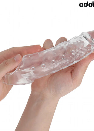 ADDICTED TOYS - TRANSPARENTE PENISVERLÄNGERUNG GRÖSSE S 23 CM - Penishülle mit Verlängerung