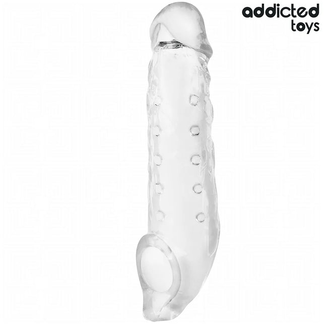 ADDICTED TOYS - TRANSPARENTE PENISVERLÄNGERUNG GRÖSSE S 23 CM - Penishülle mit Verlängerung