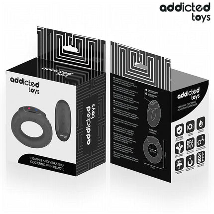 ADDICTED TOYS - VIBRIERENDER COCKRING MIT WÄRMEEFFEKT UND FERNBEDIENUNG