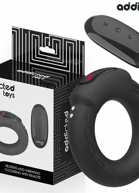 ADDICTED TOYS - VIBRIERENDER COCKRING MIT WÄRMEEFFEKT UND FERNBEDIENUNG