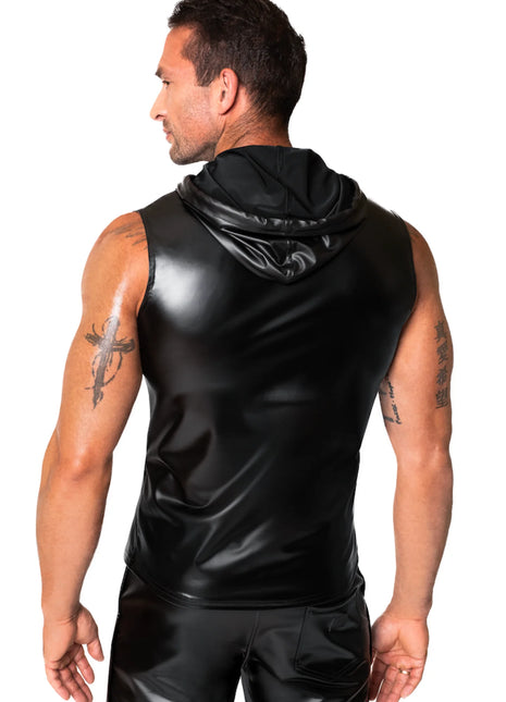 ärmelloses Kapuzenshirt H081 von Noir Handmade Chaos Collection - Herren-Shirt