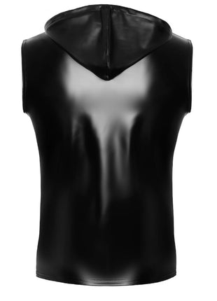 ärmelloses Kapuzenshirt H081 von Noir Handmade Chaos Collection - Herren-Shirt