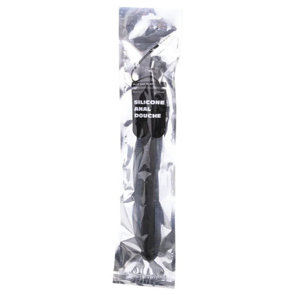ALL BLACK - DUSCHE ANAL KLAPPBARES SILIKON 27 CM - Aufblasbar
