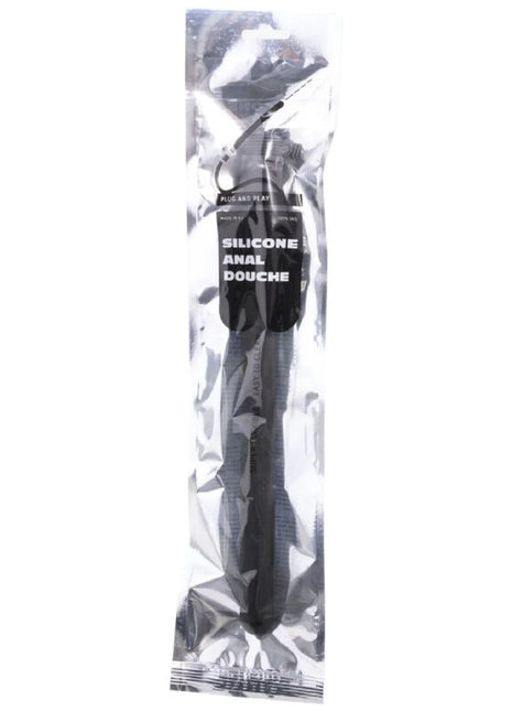 ALL BLACK - MEGA RIPPLE SHOWER ANAL SILIKON 28,5 CM - Analdusche