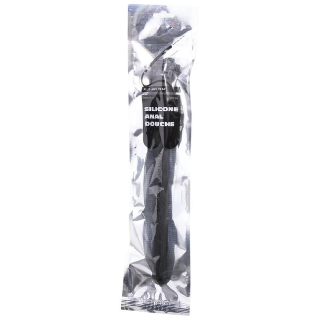 ALL BLACK - MEGA RIPPLE SHOWER ANAL SILIKON 28,5 CM - Analdusche