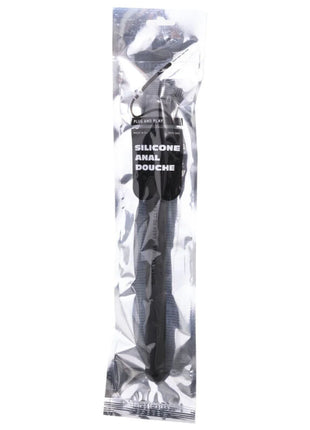 ALL BLACK - RIDGED DUSCHANAL SILIKON 27 CM - Analdusche