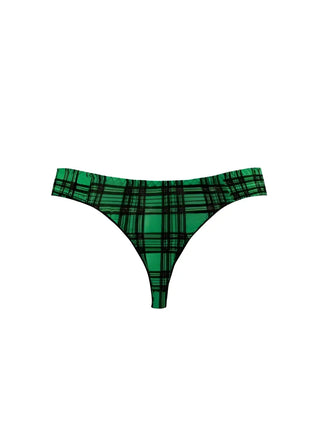 Green plaid thong mit schwarzen linien von anais men magic string aus leichtem material