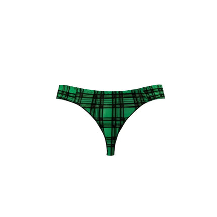 Green plaid thong mit schwarzen linien von anais men magic string aus leichtem material