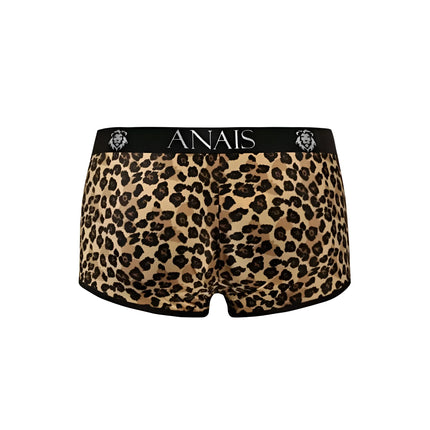 Anaïs men mercury boxer leopard bedruckte herrenunterwäsche mit schwarzem bund und einfassung