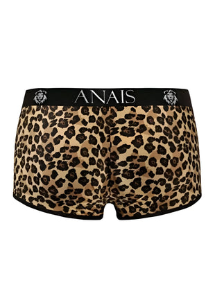 Leistungsstarke leopard bedruckte anais men mercury boxer herrenunterhose mit schwarzem bund und besatz