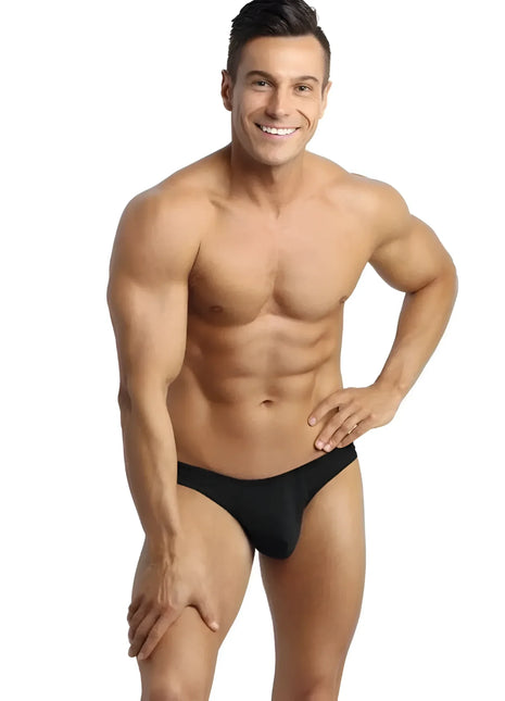 Schwarze briefs aus baumwolle von anais men petrol string für herren mit minimalistischem design