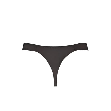 Schwarzer thong bikinihöschen mit nahtlosem design und minimalistischem schnitt aus der anais men petrol string kollektion