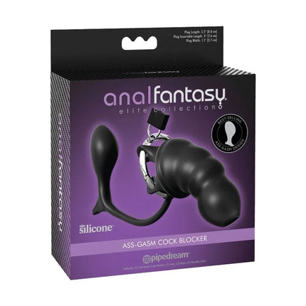 ANAL FANTASY ELITE COLLECTION - ASS-GASM COCK BLOCKER - Peniskäfig mit Stecker