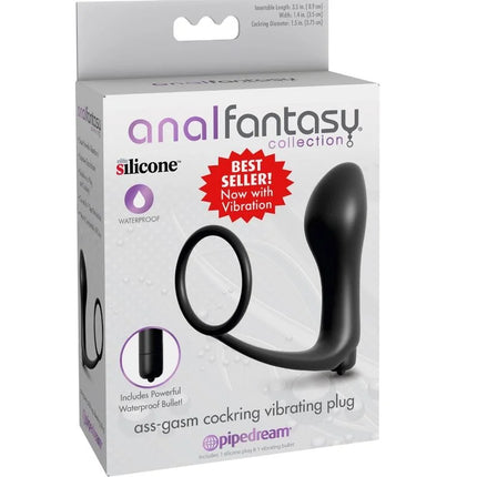 ANAL FANTASY ELITE COLLECTION - ASS-GASM COCKRING VIBRATOR PLUG - Analplug