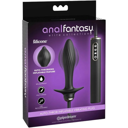 ANAL FANTASY ELITE COLLECTION - AUFBLASBARER PLUG & AUTO-THROB VIBRATOR - Aufblasbar