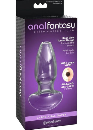 ANAL FANTASY ELITE COLLECTION - ANAL GAPER CRYSTAL DILATOR GRÖSSE M - Glas Analplug