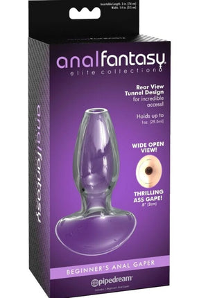 ANAL FANTASY ELITE COLLECTION - ANAL-GAPER-DILATOR FÜR ANFNGER KRISTALLGRÖSSE S - Glas Analplug