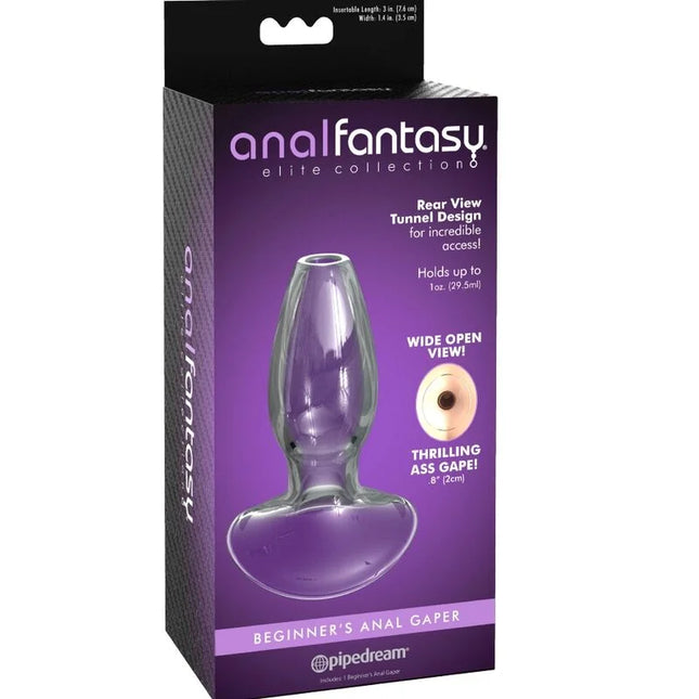 ANAL FANTASY ELITE COLLECTION - ANAL-GAPER-DILATOR FÜR ANFNGER KRISTALLGRÖSSE S - Glas Analplug