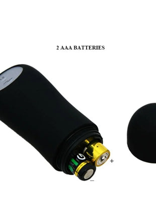 ANAL PLUG ANKERFORM SILIKON 12 VIBRATIONSMODI SCHWARZ - Analplug