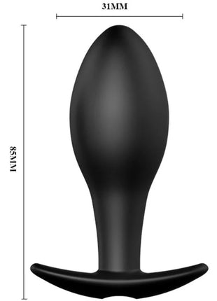 ANAL PLUG ANKERFORM SILIKON 12 VIBRATIONSMODI SCHWARZ - Analplug