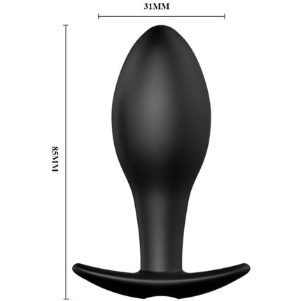 ANAL PLUG ANKERFORM SILIKON 12 VIBRATIONSMODI SCHWARZ - Analplug