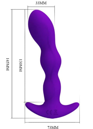 ANAL-VIBRATOR - 12 VIBRATIONSMODI - LILA - Analplug