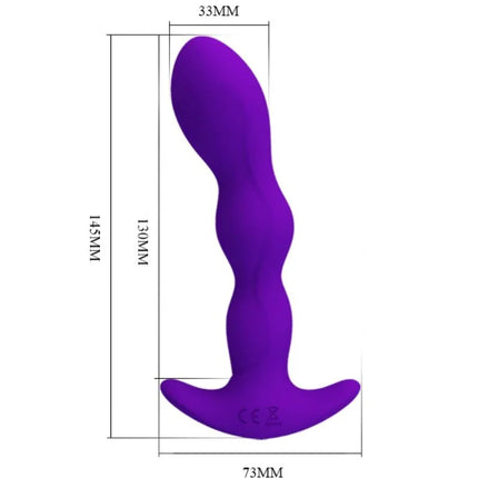 ANAL-VIBRATOR - 12 VIBRATIONSMODI - LILA - Analplug
