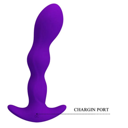 ANAL-VIBRATOR - 12 VIBRATIONSMODI - LILA - Analplug