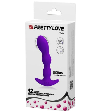 ANAL-VIBRATOR - 12 VIBRATIONSMODI - LILA - Analplug