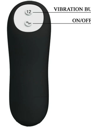 ANALPLUG AUS SILIKON EXTRA STIMULATION UND 12 VIBRATIONSMODI - Analplug