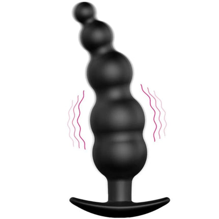 ANALPLUG AUS SILIKON EXTRA STIMULATION UND 12 VIBRATIONSMODI - Analplug