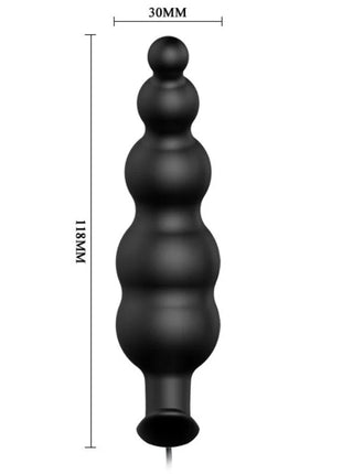 ANALPLUG AUS SILIKON EXTRA STIMULATION UND 12 VIBRATIONSMODI - Analplug