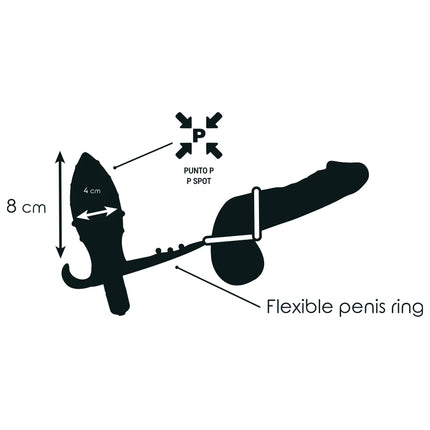 ANALPLUG MIT DOPPELTEM RING - Analplug