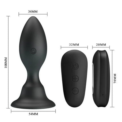 ANALSTECKER MIT VIBRATION - MIT FERNBEDIENUNG - Analplug