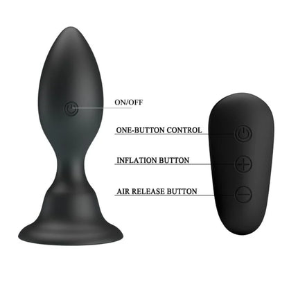 ANALSTECKER MIT VIBRATION - MIT FERNBEDIENUNG - Analplug