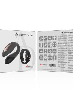 ANNE’S DESIRE - DUAL PLEASURE TECNOLOG A WATCHME - SCHWARZ/GOLD - Paar-Vibrator