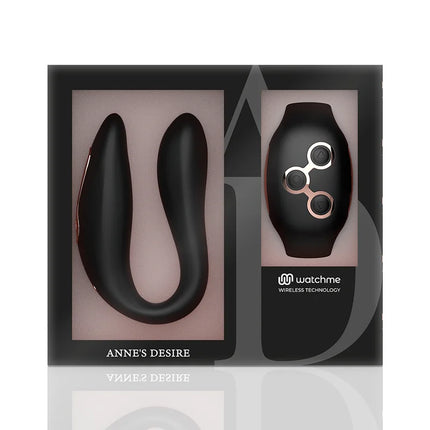 ANNE’S DESIRE - DUAL PLEASURE TECNOLOG A WATCHME - SCHWARZ/GOLD - Paar-Vibrator