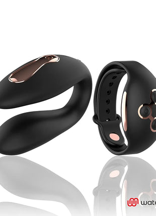 ANNE’S DESIRE - DUAL PLEASURE TECNOLOG A WATCHME - SCHWARZ/GOLD - Paar-Vibrator