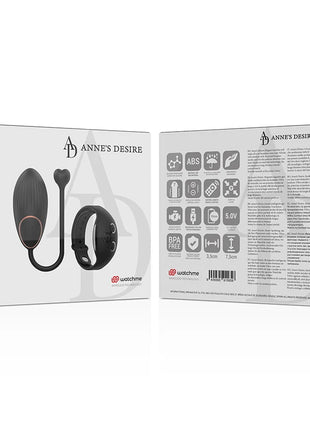 ANNE’S DESIRE - EGG FERNBEDIENUNGSTECHNOLOGIE WATCHME SCHWARZ - Vibrierendes Ei